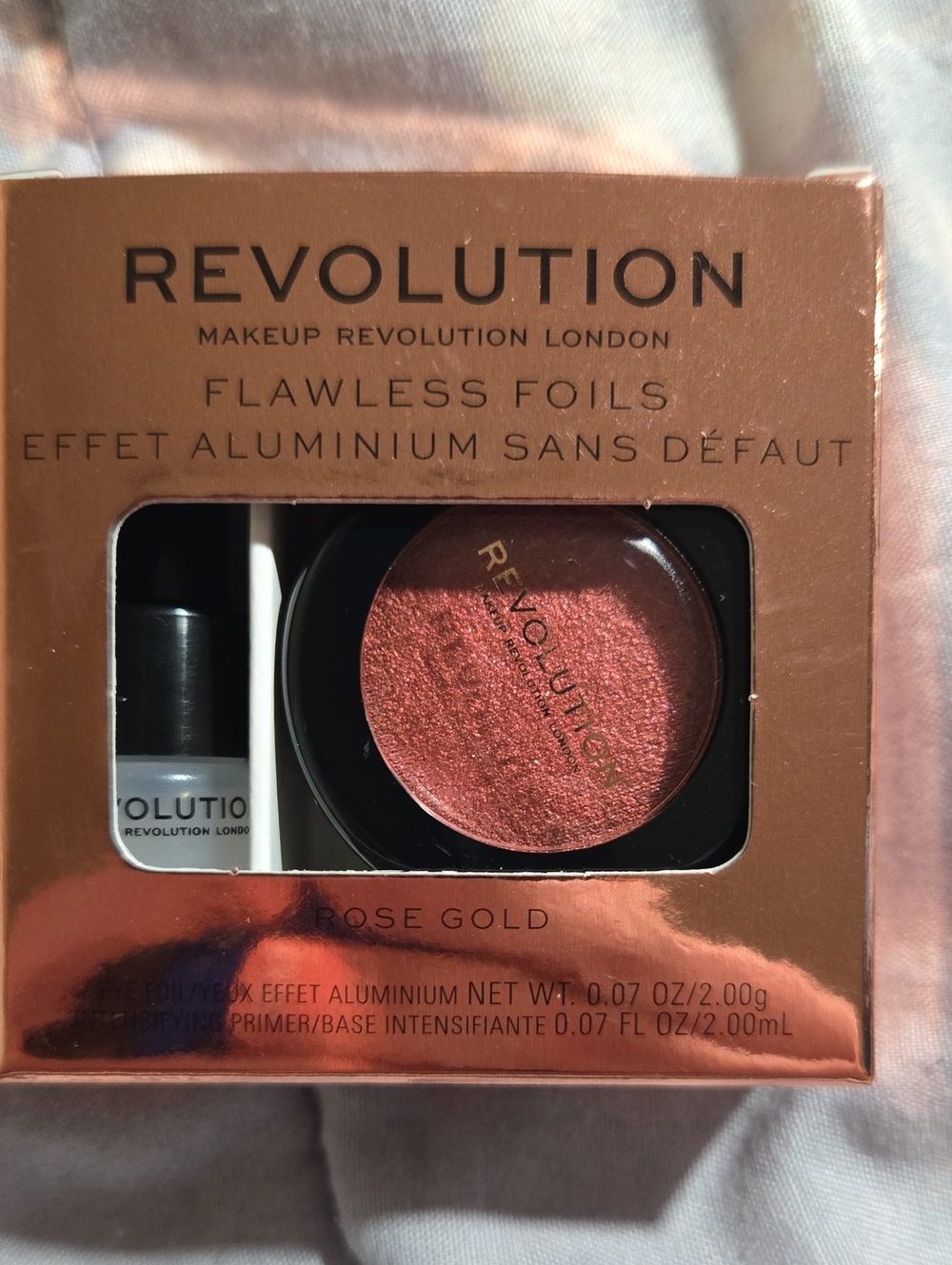 3/$10 Bundle Deals Revolution Flawless Foils Eye Shadow - Rose Gold